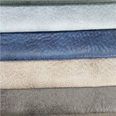 Tissu de textile de maison de velours de cuir artificiel de polyester