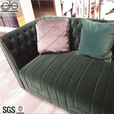 Tissu textile domestique plissé en velours hollandais en polyester