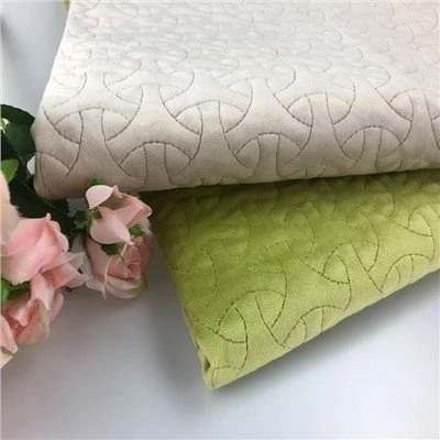 Tissu textile de maison matelassé en velours