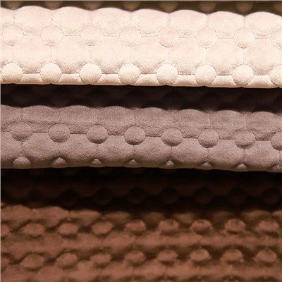 Tissu textile de maison imprimé matelassé en velours