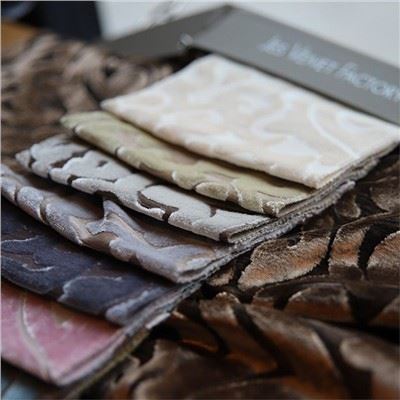 Tissu gaufré pour textile de maison en velours